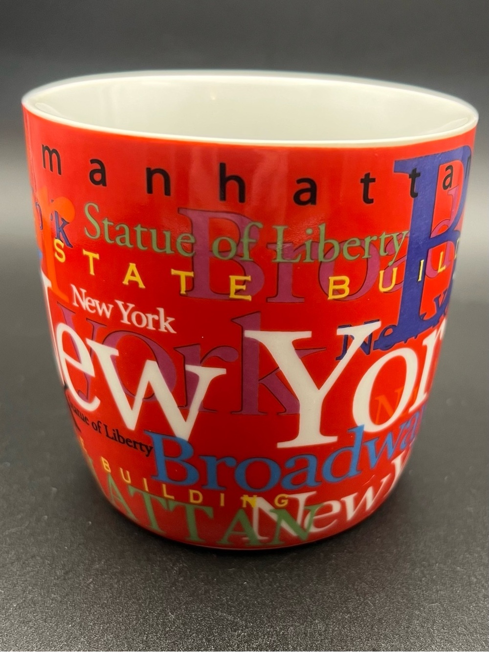 🗽 Jay Joshua New York City Souvenir Coffee Mug Big Apple Typography Collage